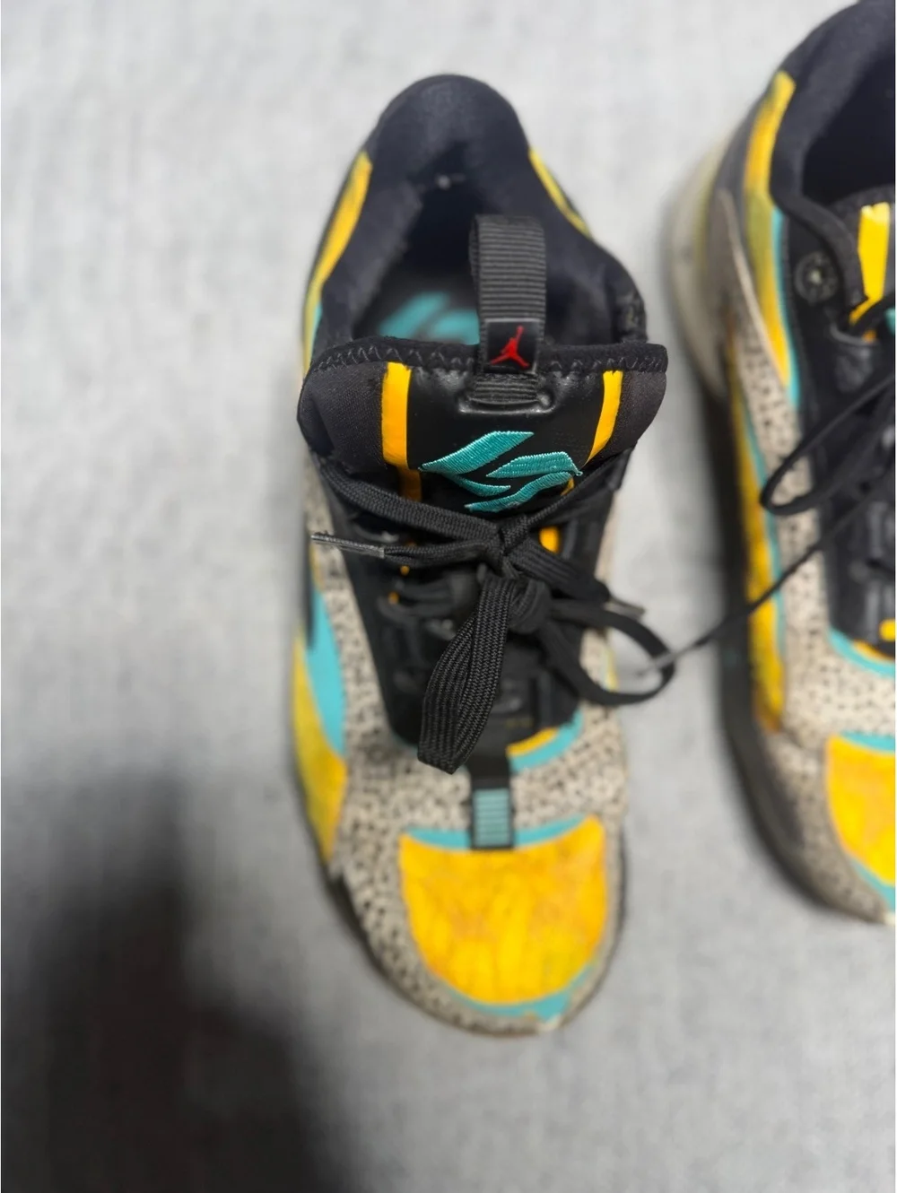Jordan Why Not? Zer0.1 Yellow & Black Basketball Sneakers